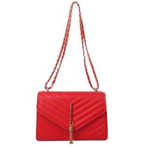 Richly Chic Handbag Crossbody Purse, Red